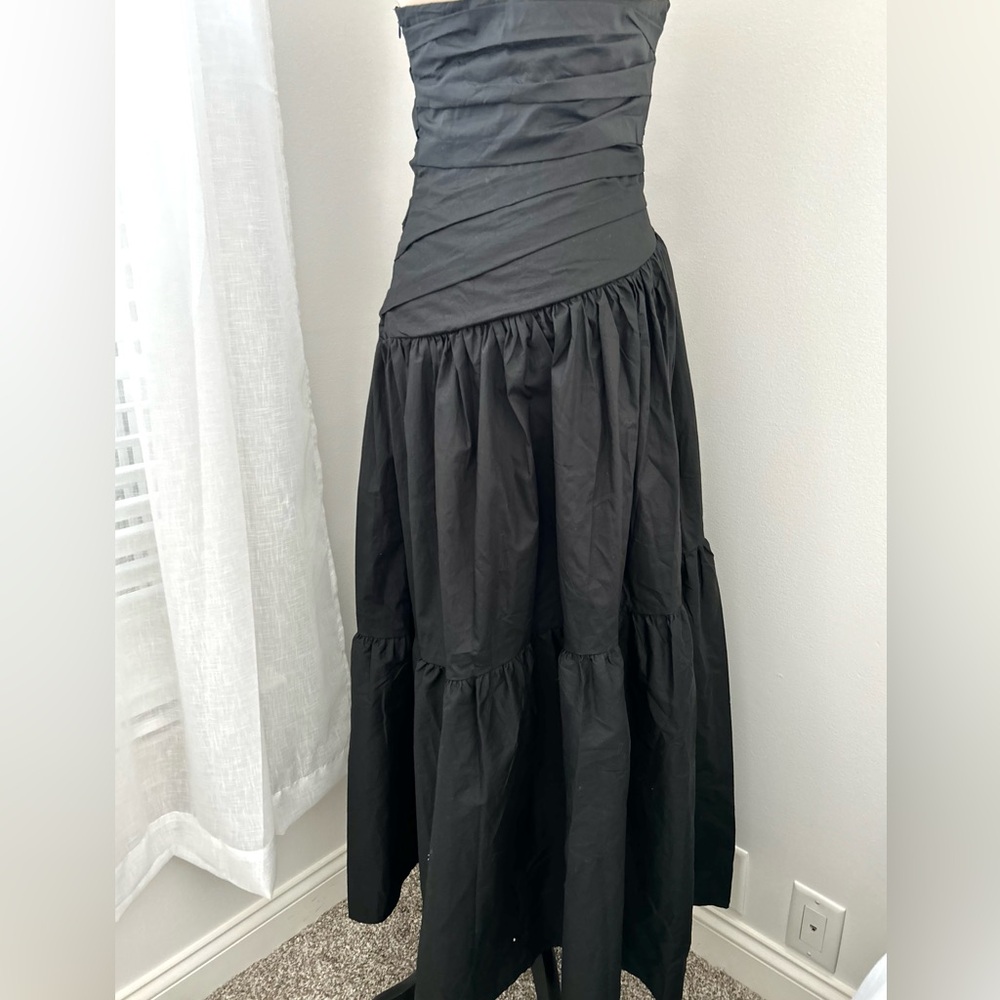 🍒NWT Billy J Lola Strapless Maxi Dress. Black. Size: 10 - Picture 4 of 13